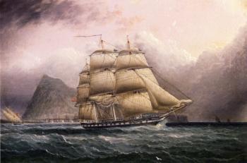 詹姆斯 E 巴特斯沃思 American Frigate off Gilbraltar 詹姆斯 E 巴特斯沃思 American Frigate off Gilbraltar